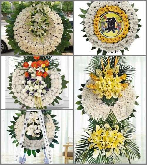 山西晋中平遥县朱坑乡南依涧村花圈速递